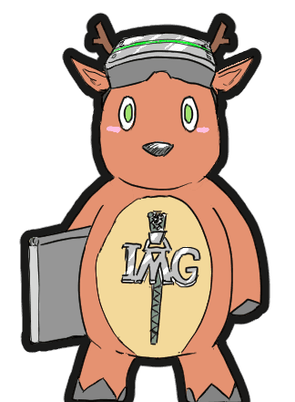 鹿のマスコットキャラクターです。